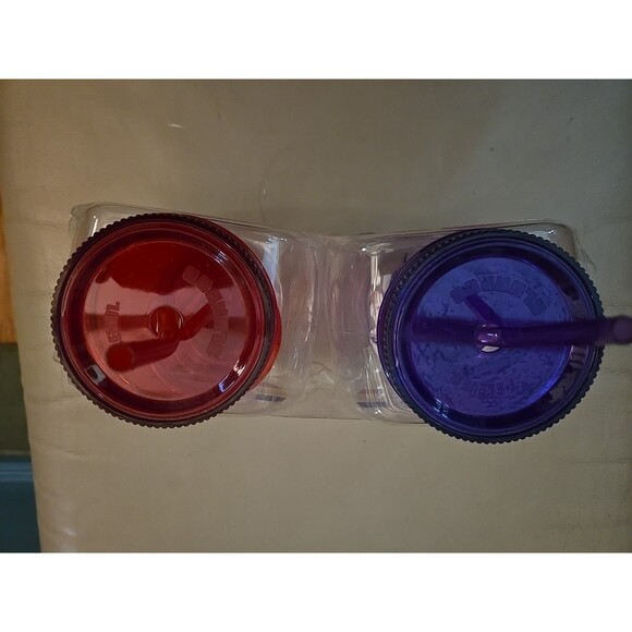 Vtg 7-Eleven 50 Years of Slurpee Fish Bowl Drink 5.5" Container HTF Collectible - Picture 2 of 7